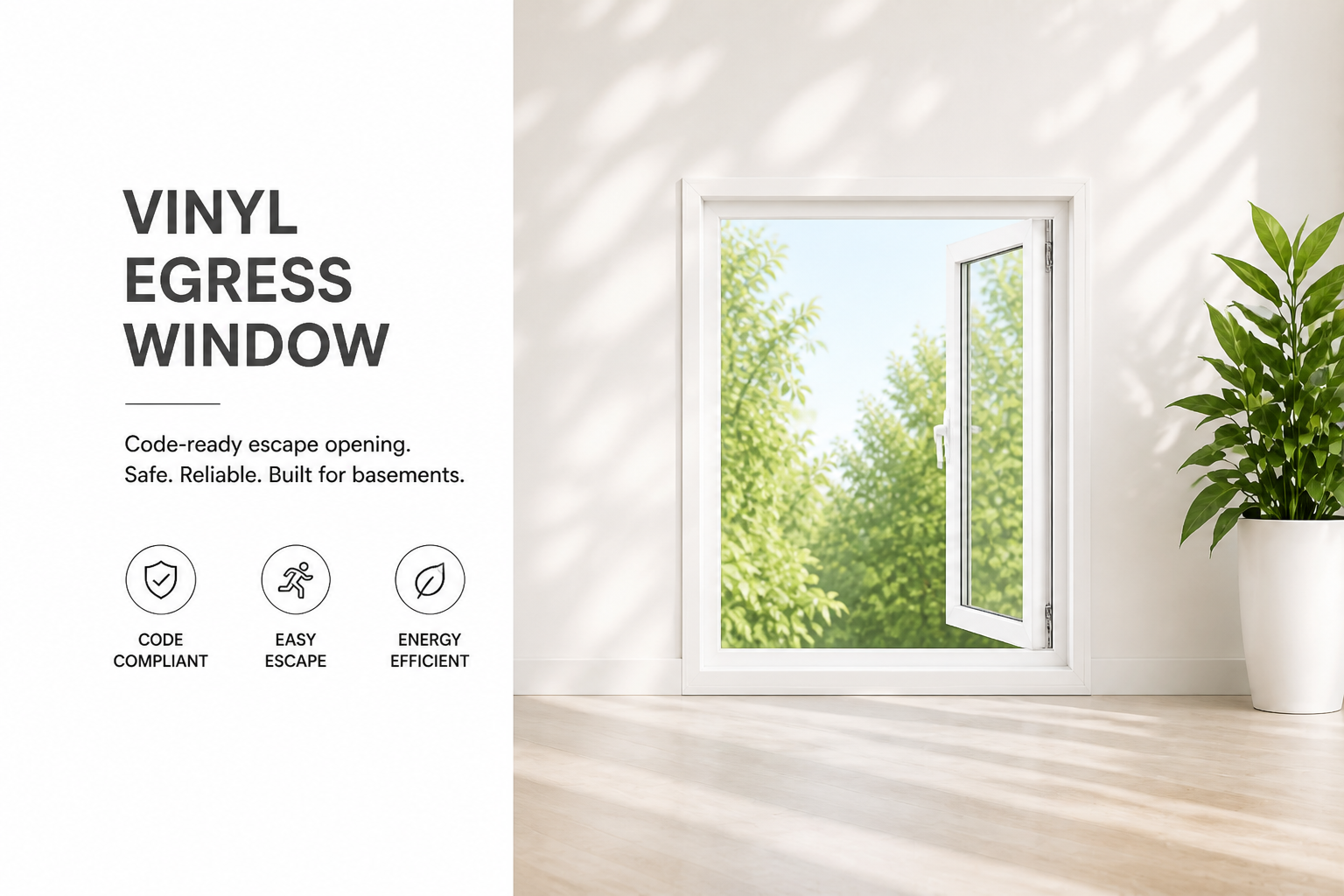 Vinyl Egress Window