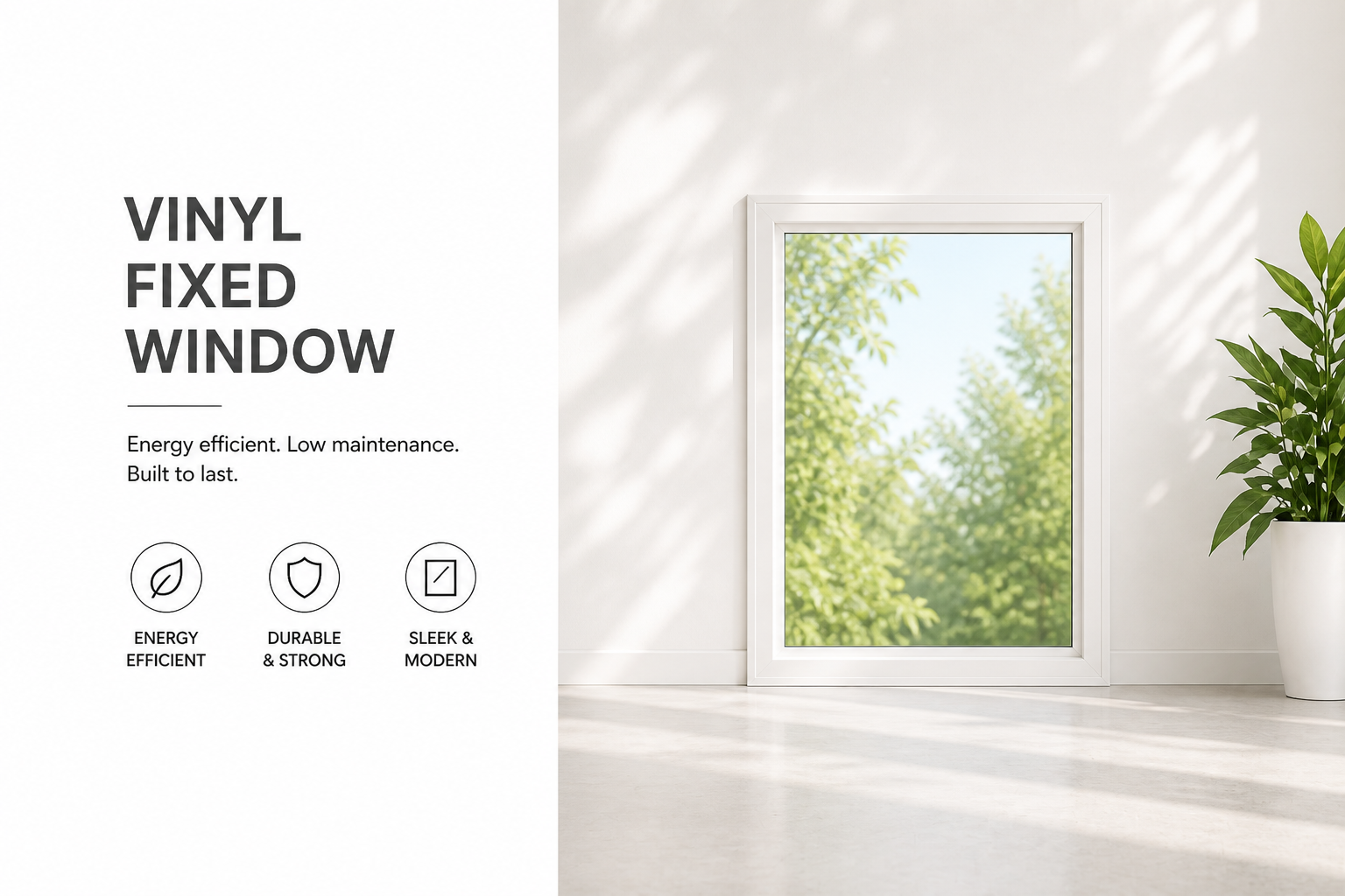 Vinyl Fixed Window