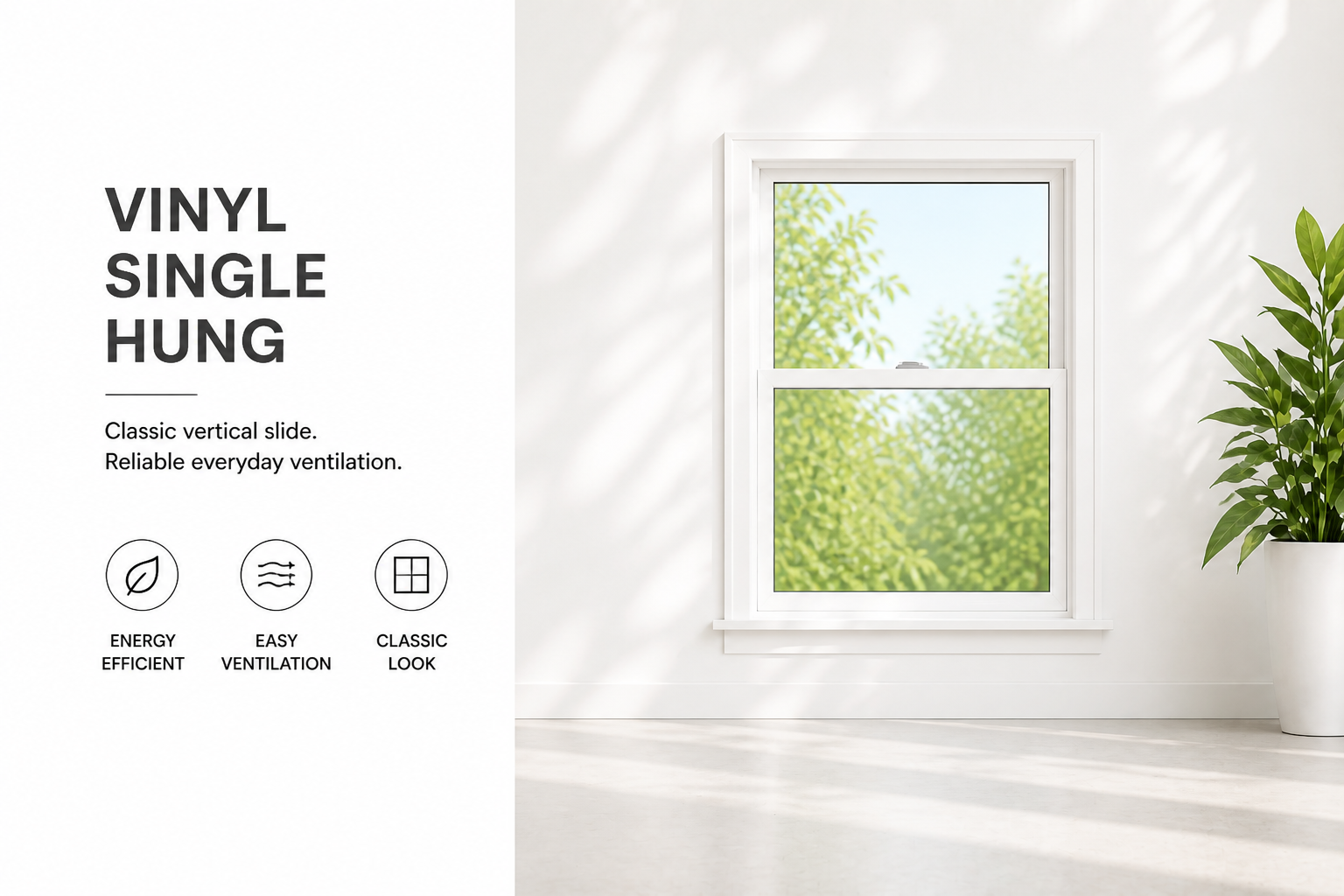 Vinyl Single Hung Window